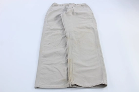 Warm design Flattering Cut Carhartt Logo Patch Light Khaki Carpenter Pants