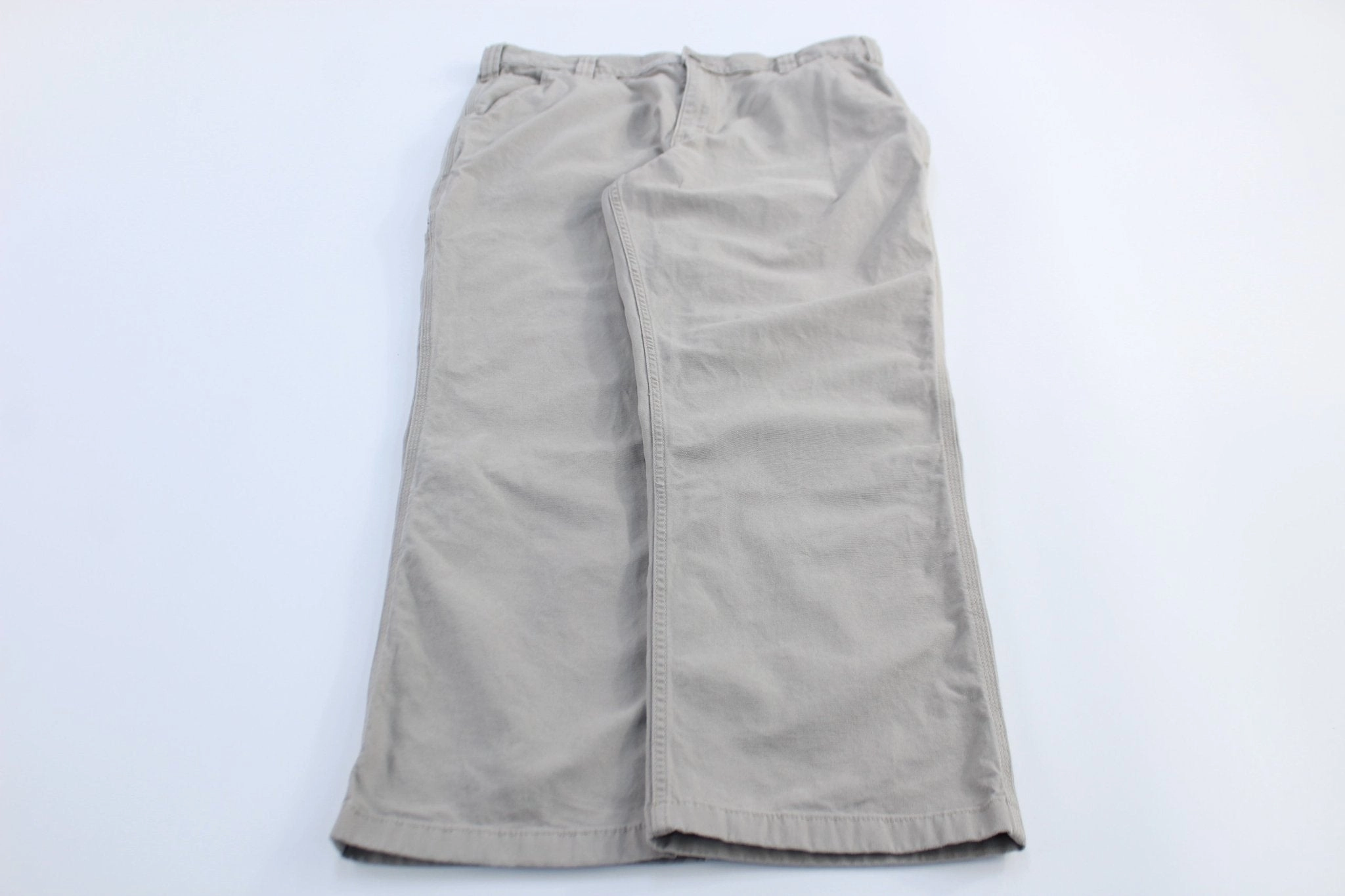 SmoothZipClosure MoistureControlLiner Carhartt Logo Patch Light Khaki Relaxed Fit Pants