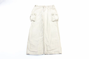 Carhartt Logo Patch Light Tan Cargo Pants RuggedDurability Utility Style