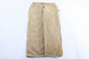Tough Flex Smart Fit Carhartt Logo Patch Light Tan Carpenter Pants