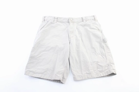 Carhartt Logo Patch Off White Carpenter Shorts Light Wear Fit