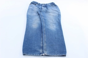 Relaxed Design Wear Carhartt Logo Patch Relaxed Fit Denim Jeans