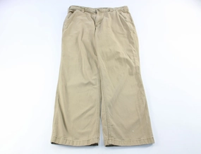 Carhartt Logo Patch Tan Carpenter Pants Outdoor Comfort Fit