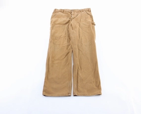 clean look Carhartt Logo Patch Tan Carpenter Pants