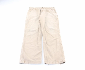 Sporty Layers Carhartt Logo Patch Tan Carpenter Pants