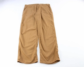 Snug Fit Carhartt Logo Patch Tan Pants
