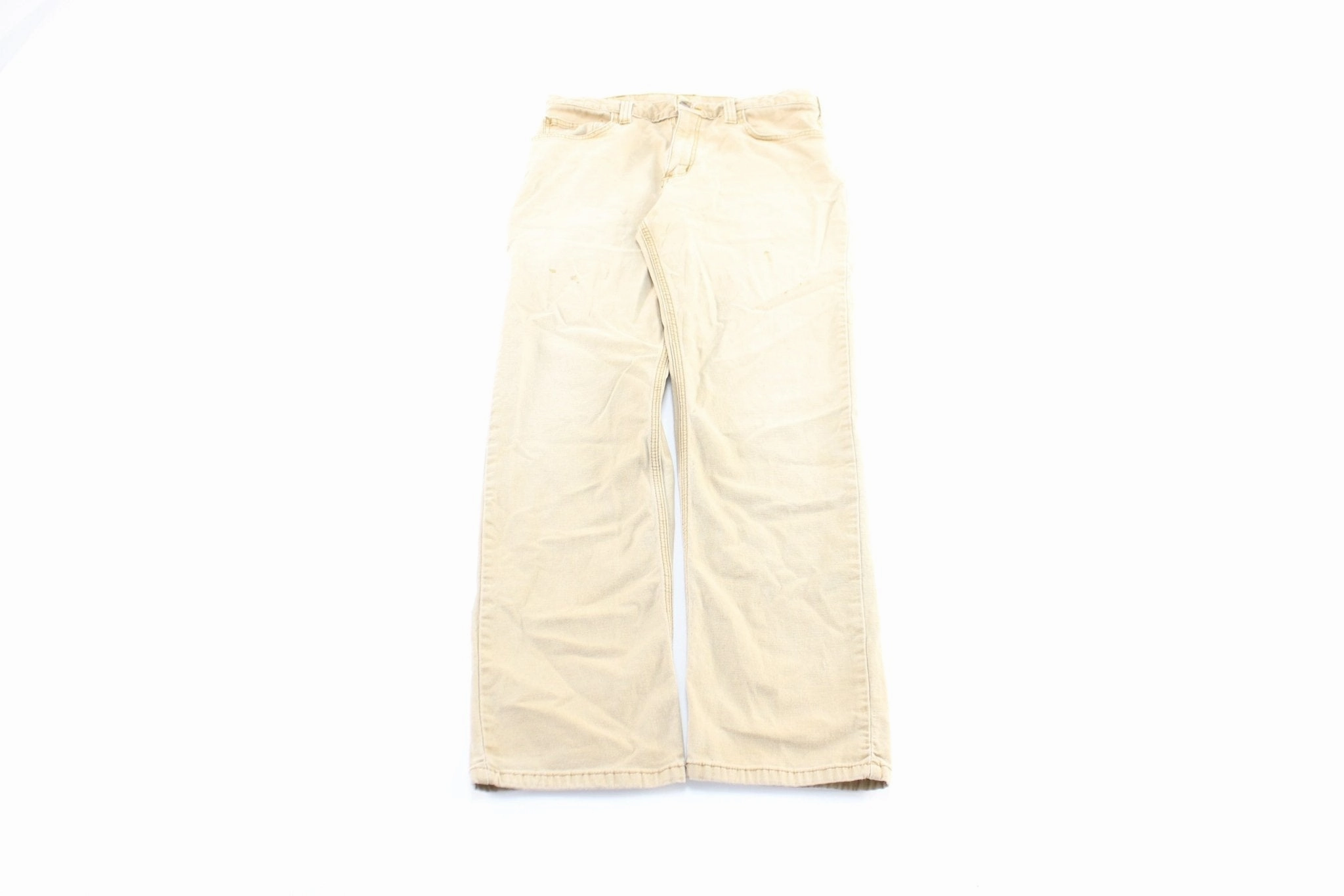 Tapered Leg Design Mesh Comfort Carhartt Logo Patch Tan Pants