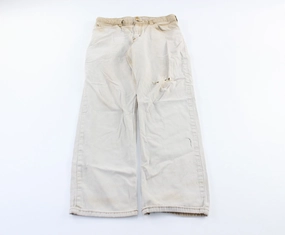 Carhartt Logo Patch Tan Pants Quick Conversion Hem Active Flex
