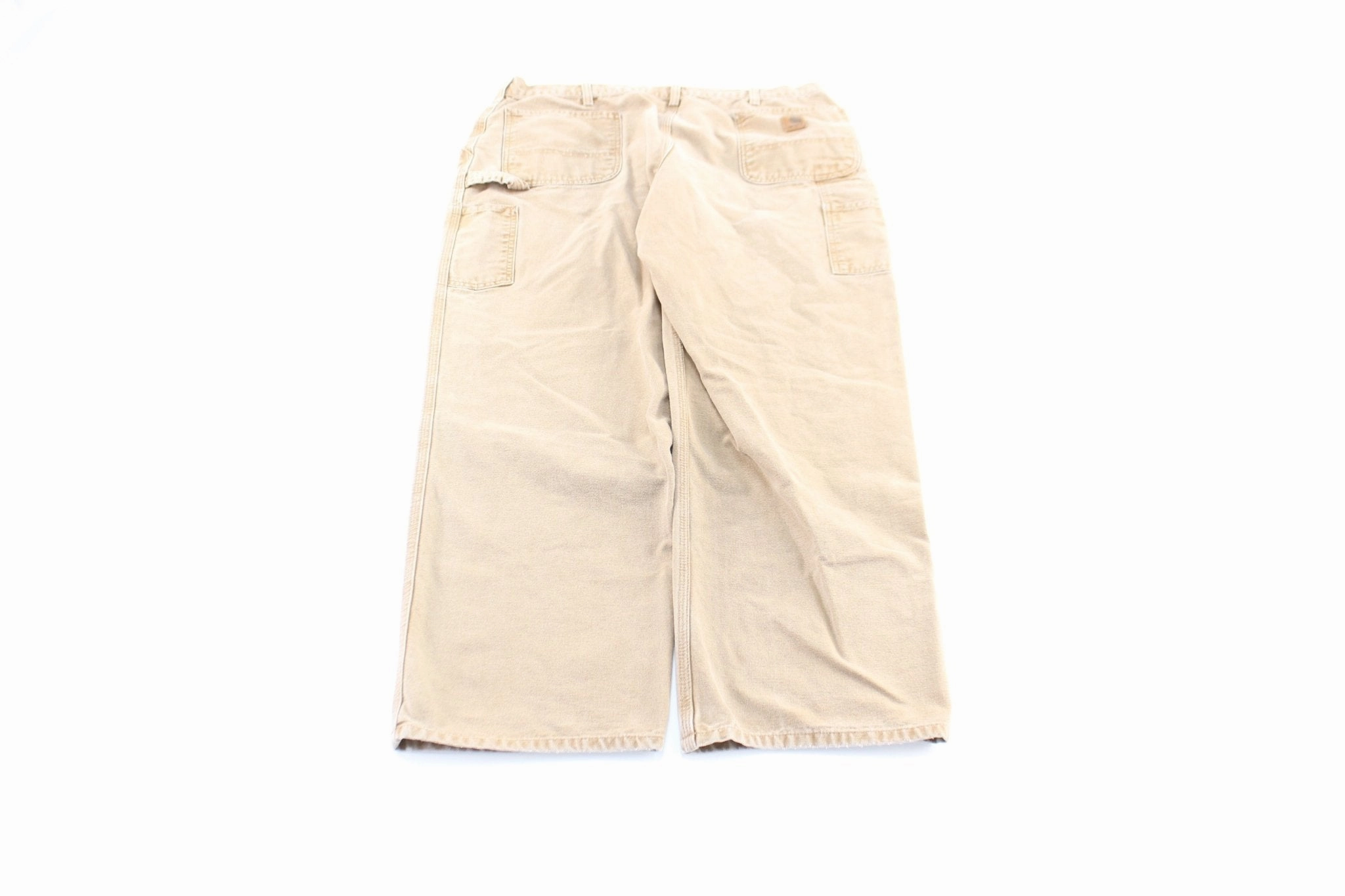 Carhartt Logo Patch Tan Workwear Pants Travel Ready