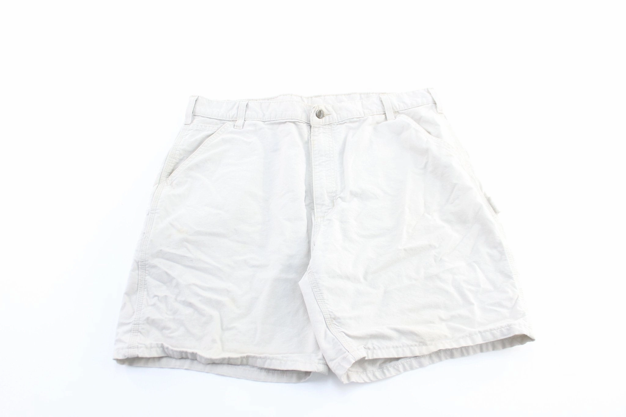CompressionSupport Carhartt Logo Patch White Carpenter Shorts