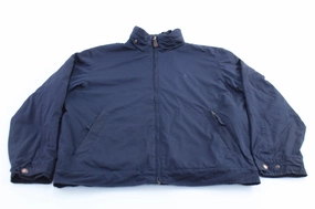 Charity Polo by Ralph Lauren Embroidered Logo Blue Zip Up Jacket