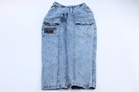 90's Bugle Boy Mountain Patrol Light Wash Denim Jeans QuickReleaseClosures Classic Comfort