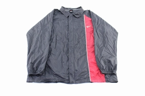 Journal Vintage Nike Embroidered Logo Black & Red Zip Up Jacket