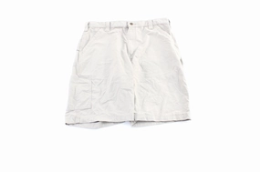 Comfort Stretch Sporty Design Carhartt Logo Patch Light Beige Carpenter Shorts