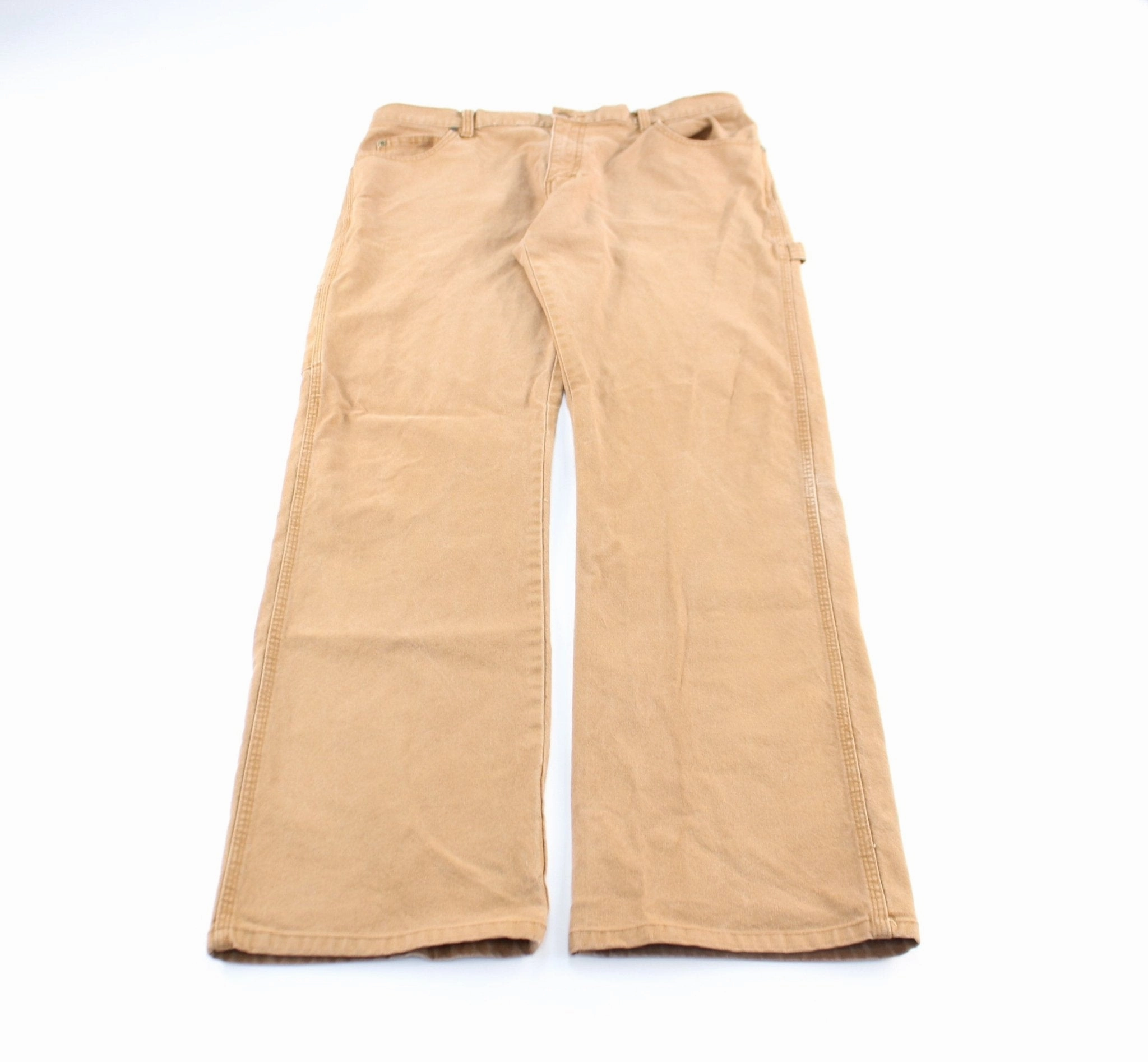 Dickie's Logo Patch Khaki Workwear Pants Breathable Layer