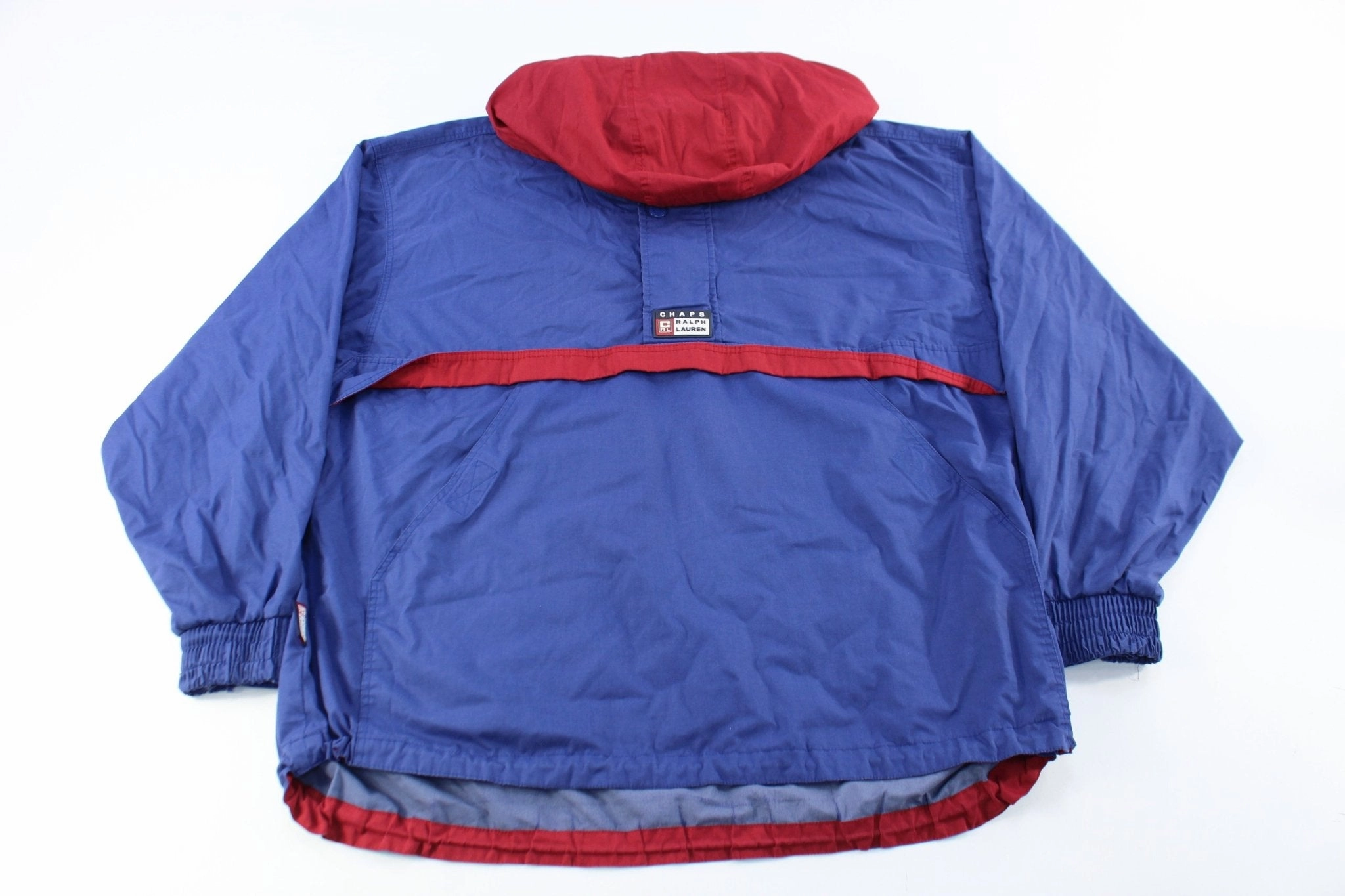 Non Chafing Edges Reflective details Chaps Ralph Lauren Blue & Red Pullover Jacket