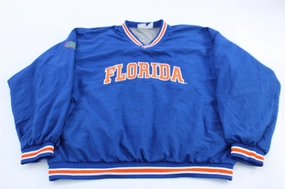 WeightDispersing Padding Vintage University of Florida Gators Embroidered Windbreaker Pullover