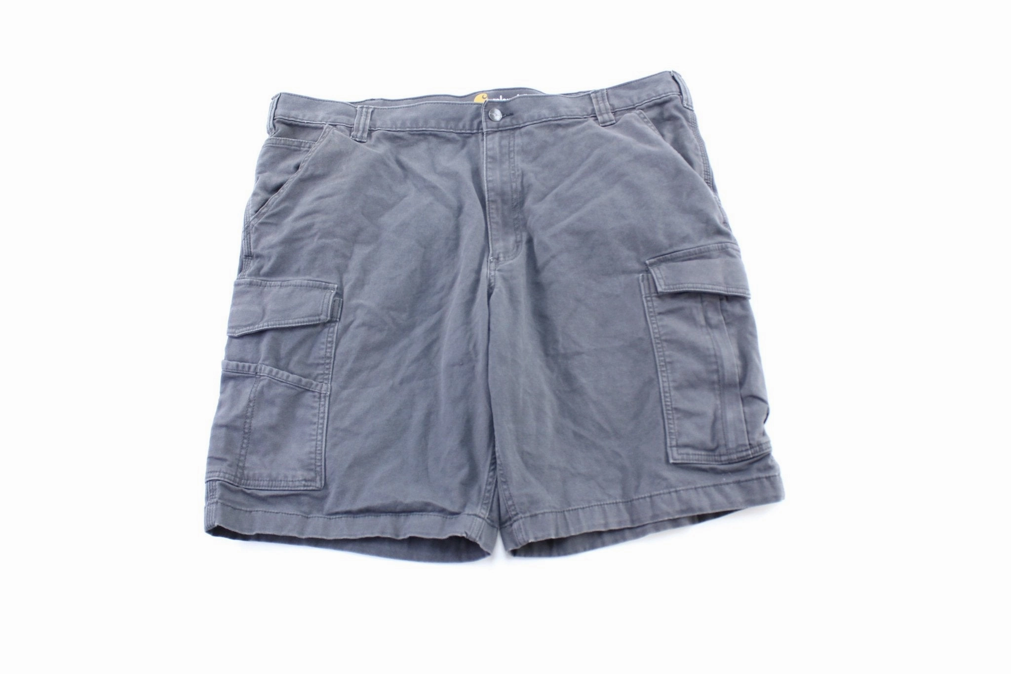 Casual Appeal Carhartt Logo Patch Grey Cargo Shorts