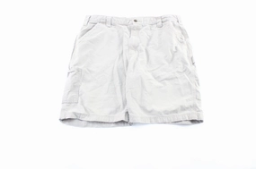 Carhartt Logo Patch Ivory White Carpenter Shorts Layer-Friendly