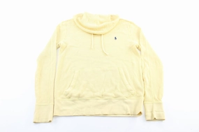 Multi Pocket System Facilitate Polo by Ralph Lauren Yellow Waffle Knit Pullover