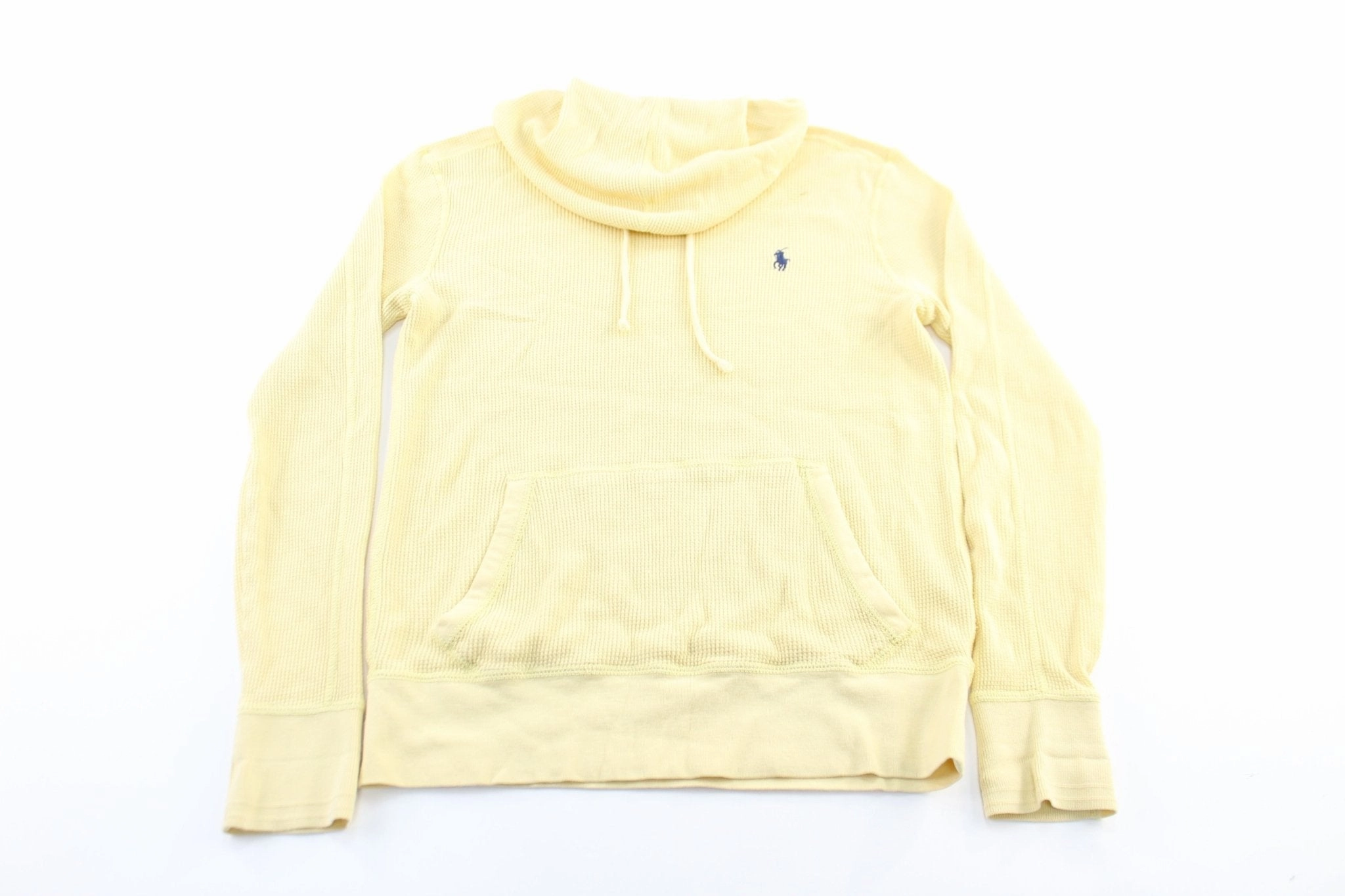 Multi Pocket System Facilitate Polo by Ralph Lauren Yellow Waffle Knit Pullover