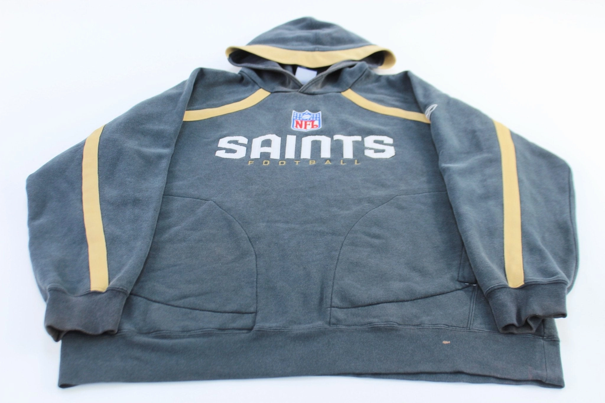 Insulation Jacket Commemorate New Orleans Saints Football Embroidered Reebok Pullover Hoodie
