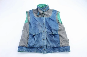 Izzi Reversible Denim Vest Lose Flexible Shell