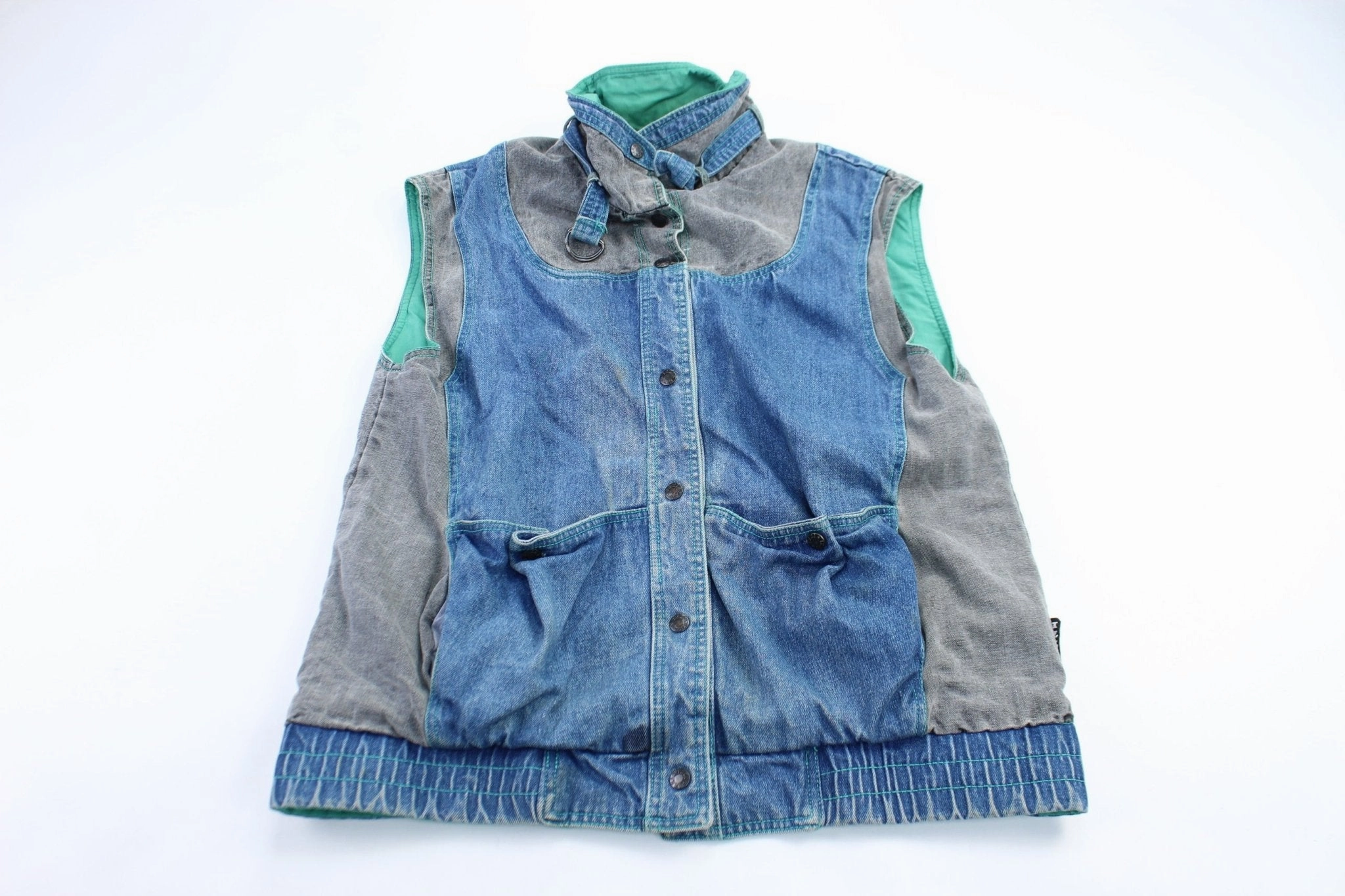 Izzi Reversible Denim Vest Lose Flexible Shell