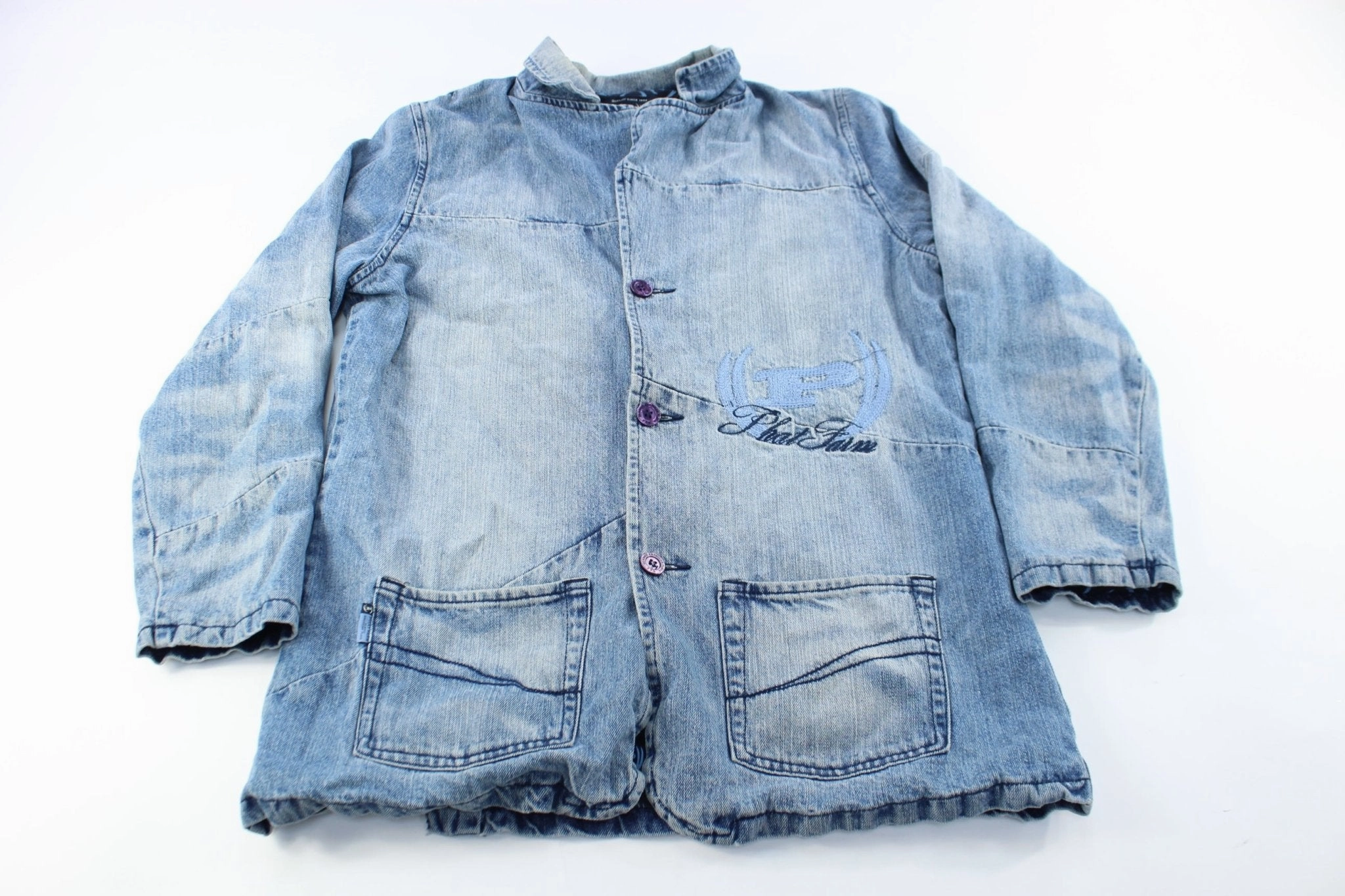 Adventure Ready Wear complementary item Y2K Phat Farm Embroidered Denim Jacket
