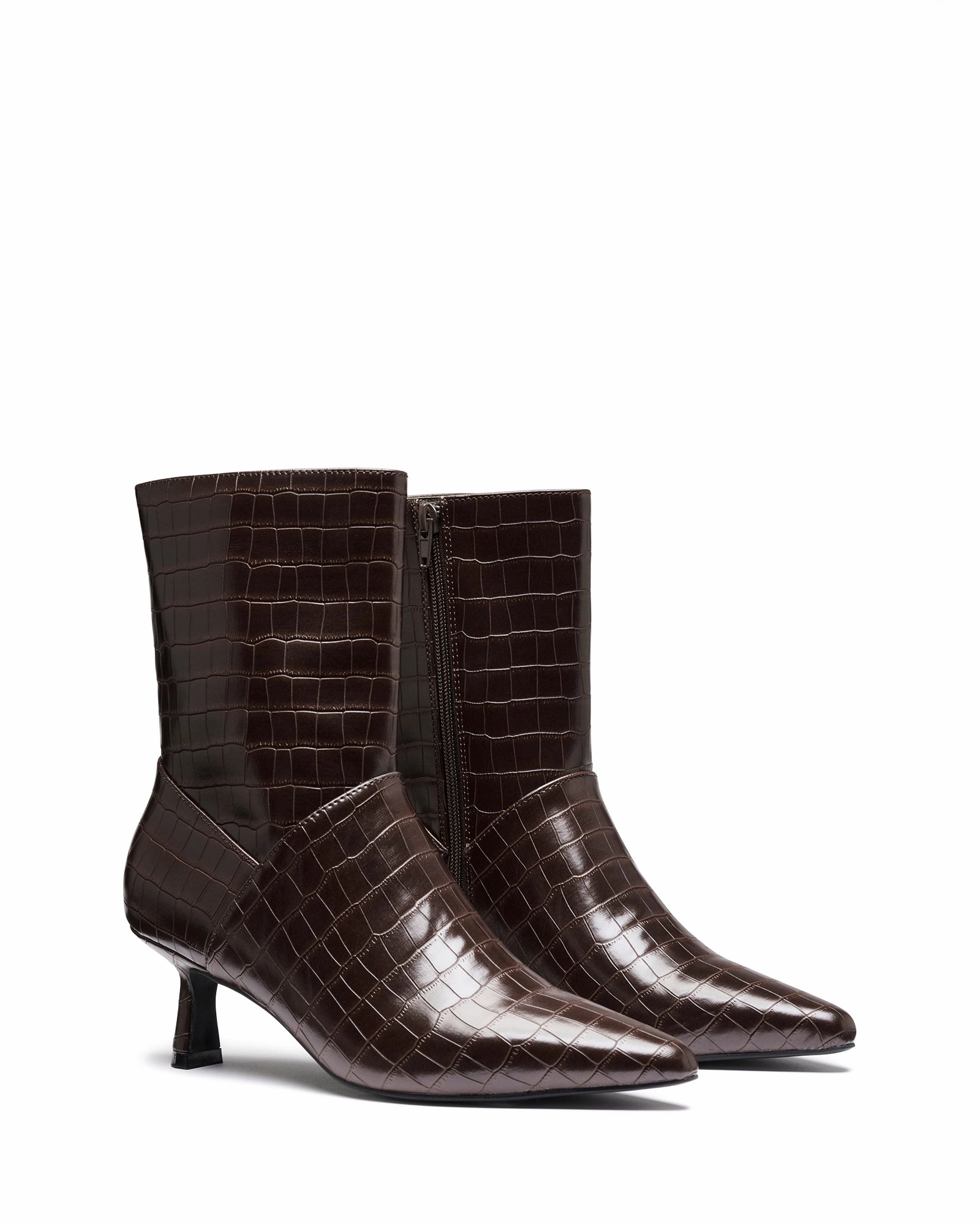 light texture Slip On Style Kacee Ankle Boot Chocolate Croc