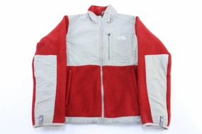 Elegant MultiPocket Design Women's The North Face Red & Light Grey Denali Jacket