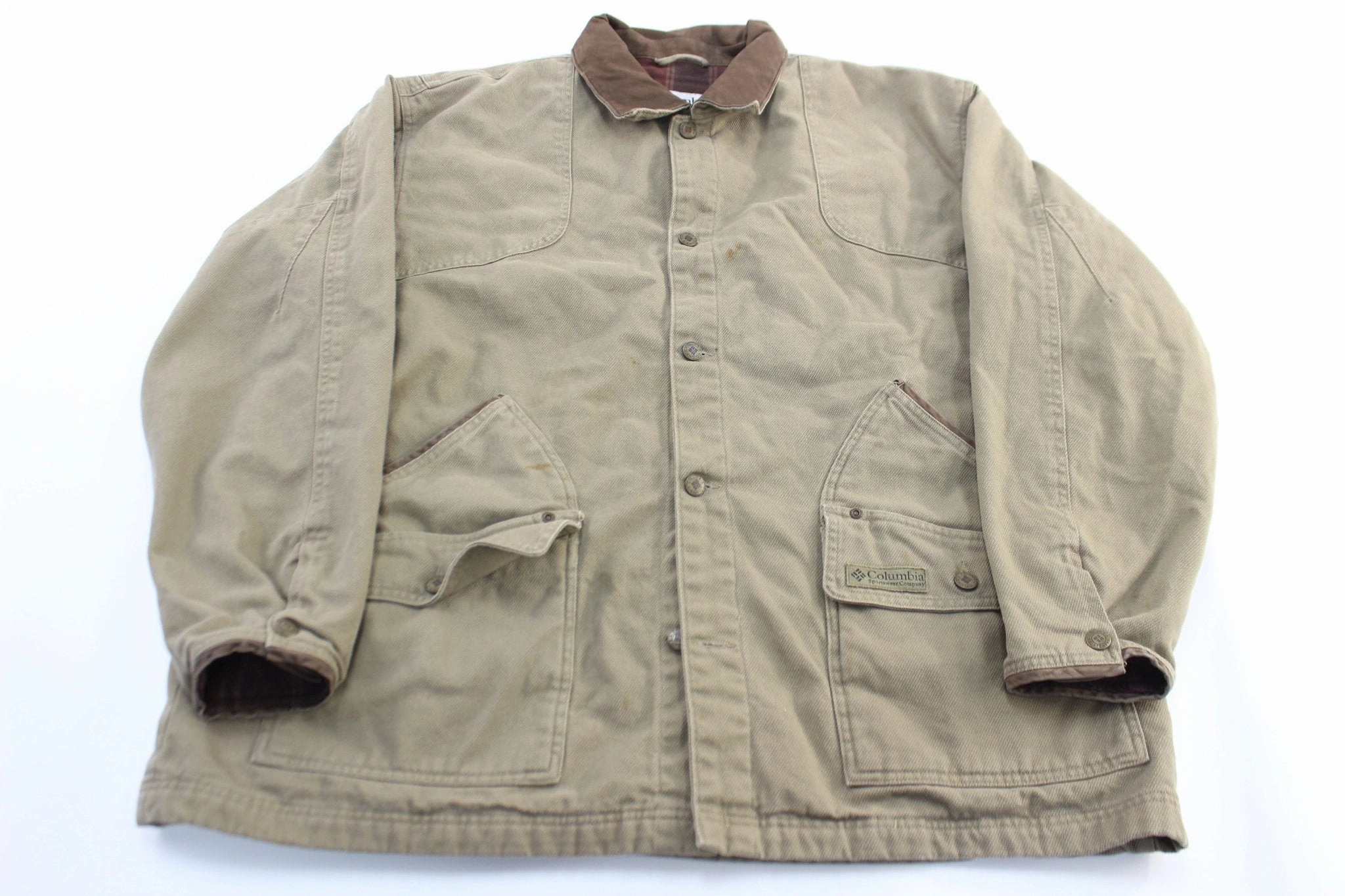 Columbia Sportswear Company Blanket Lined Chore Jacket All Season Fit Light Insulation