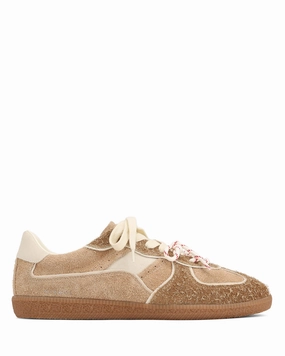 August-M Beige Rugged Suede Comfort Stretch