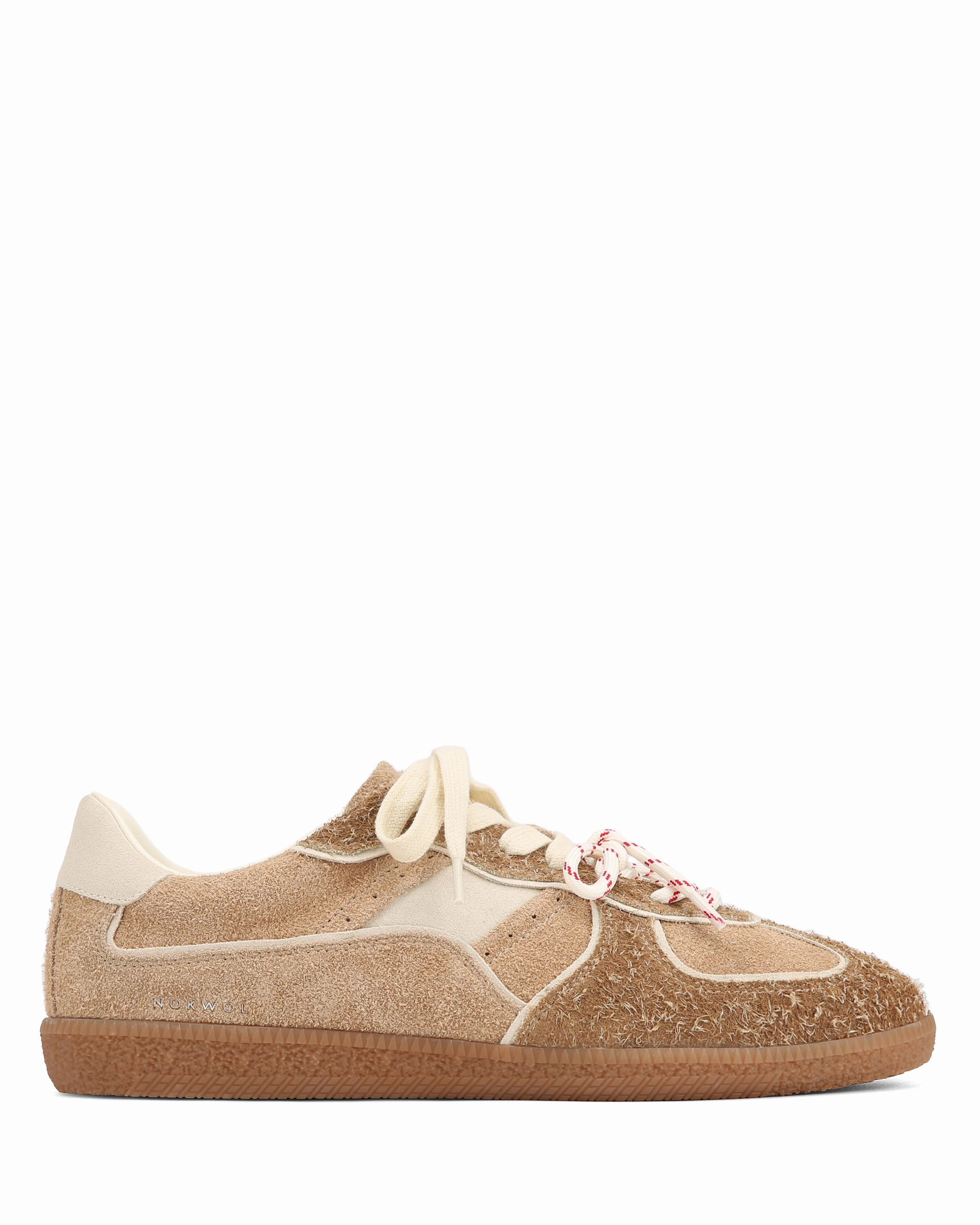August-M Beige Rugged Suede Comfort Stretch