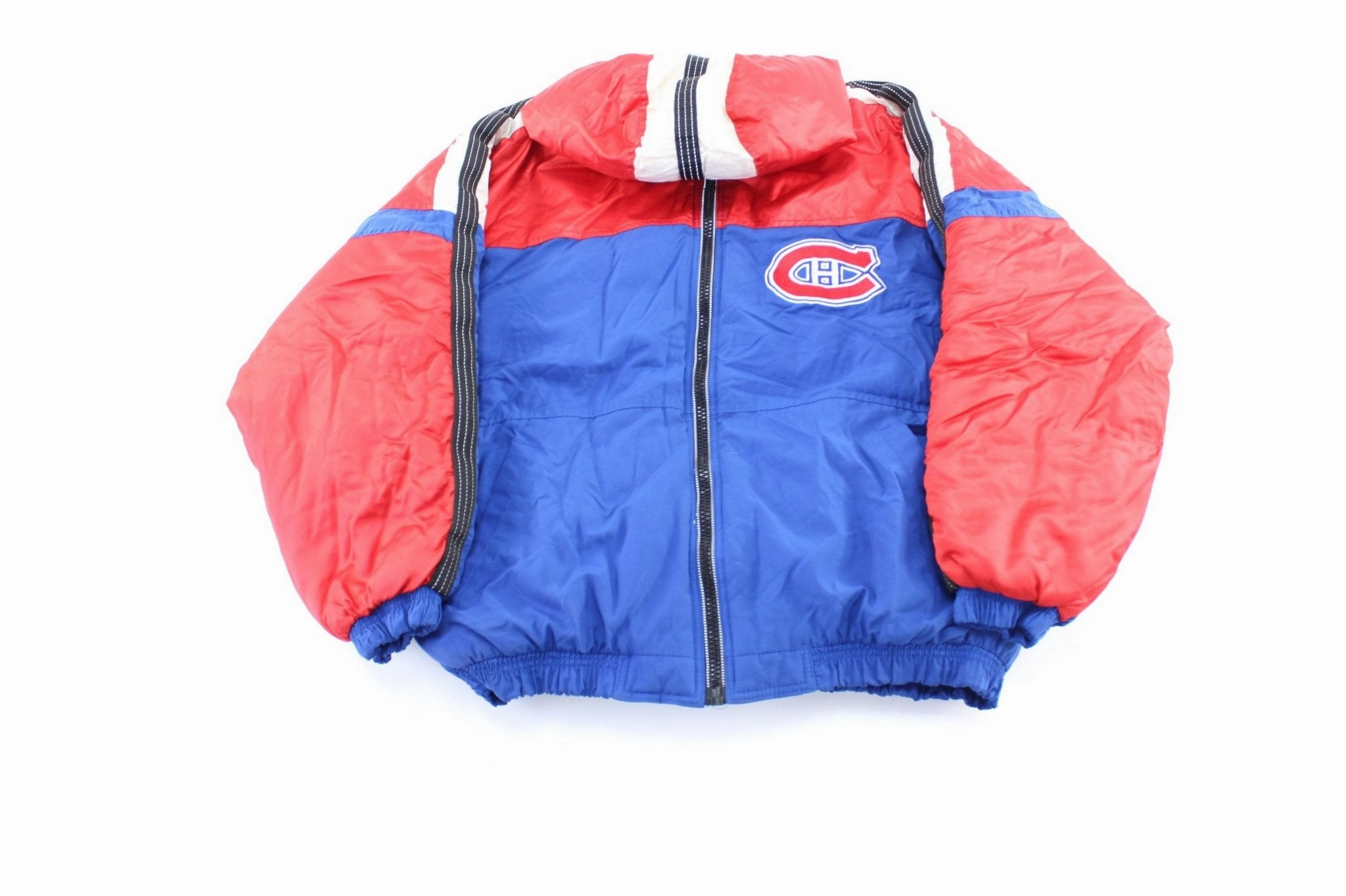 90's Montreal Canadiens Embroidered Starter Hooded Jacket Casual Comfort Wear