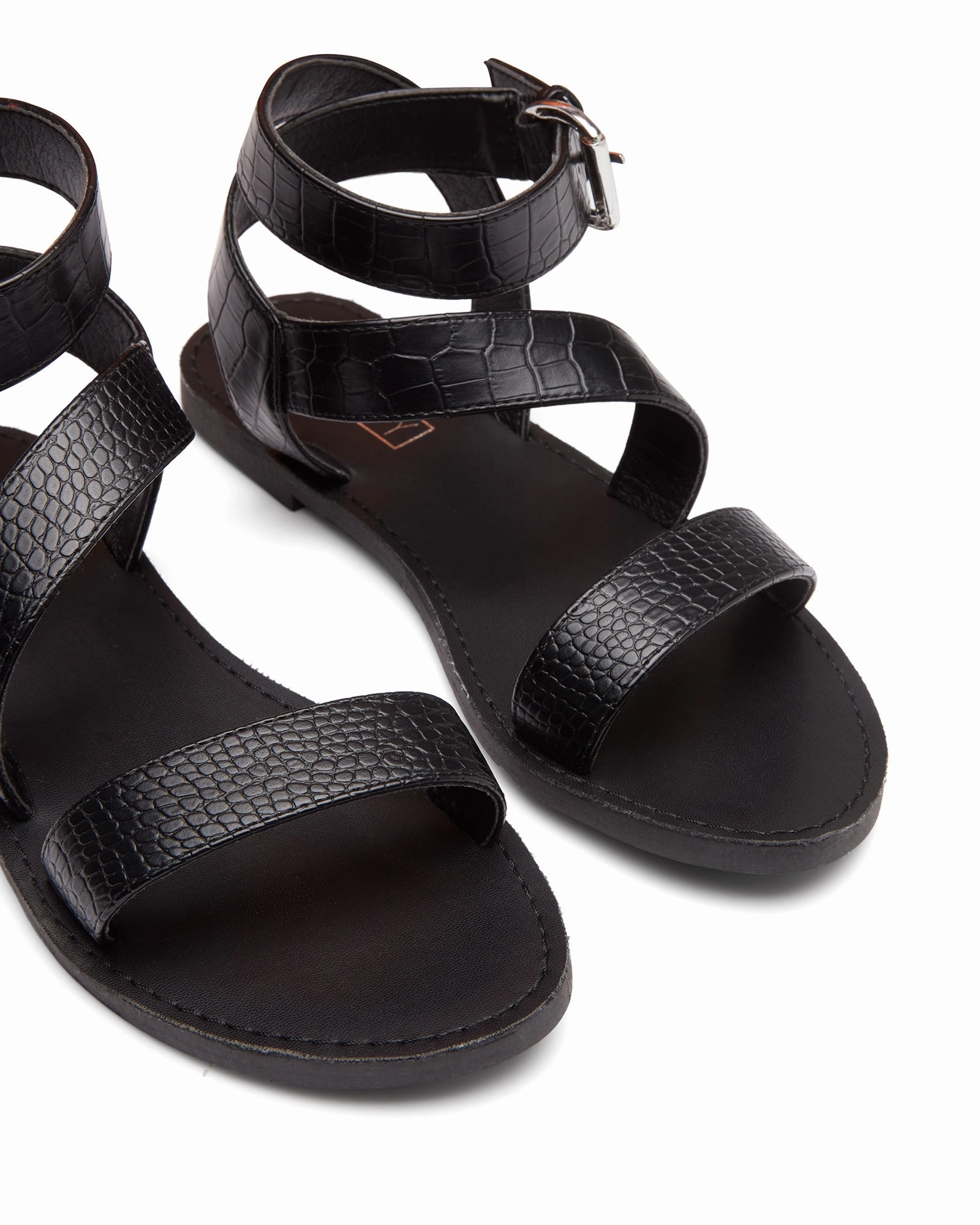 Open Design Step Ready Rimes Black Croc *FINAL SALE*