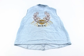 Microfiber Technology Sustain Women's Harley Davidson Motorcycles Denim Vest