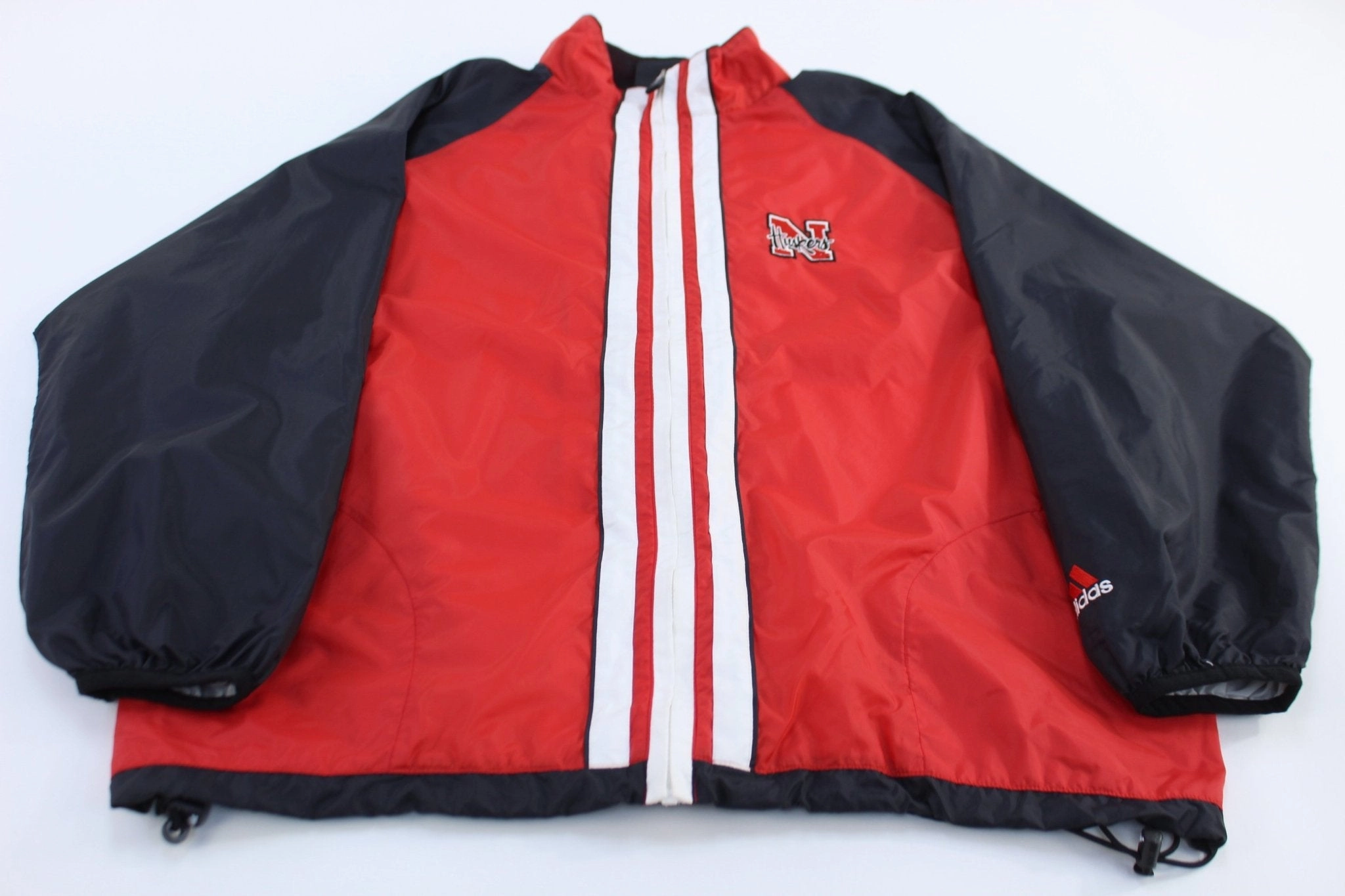 Recover Vintage Adidas University of Nebraska Huskers Full Zip Windbreaker