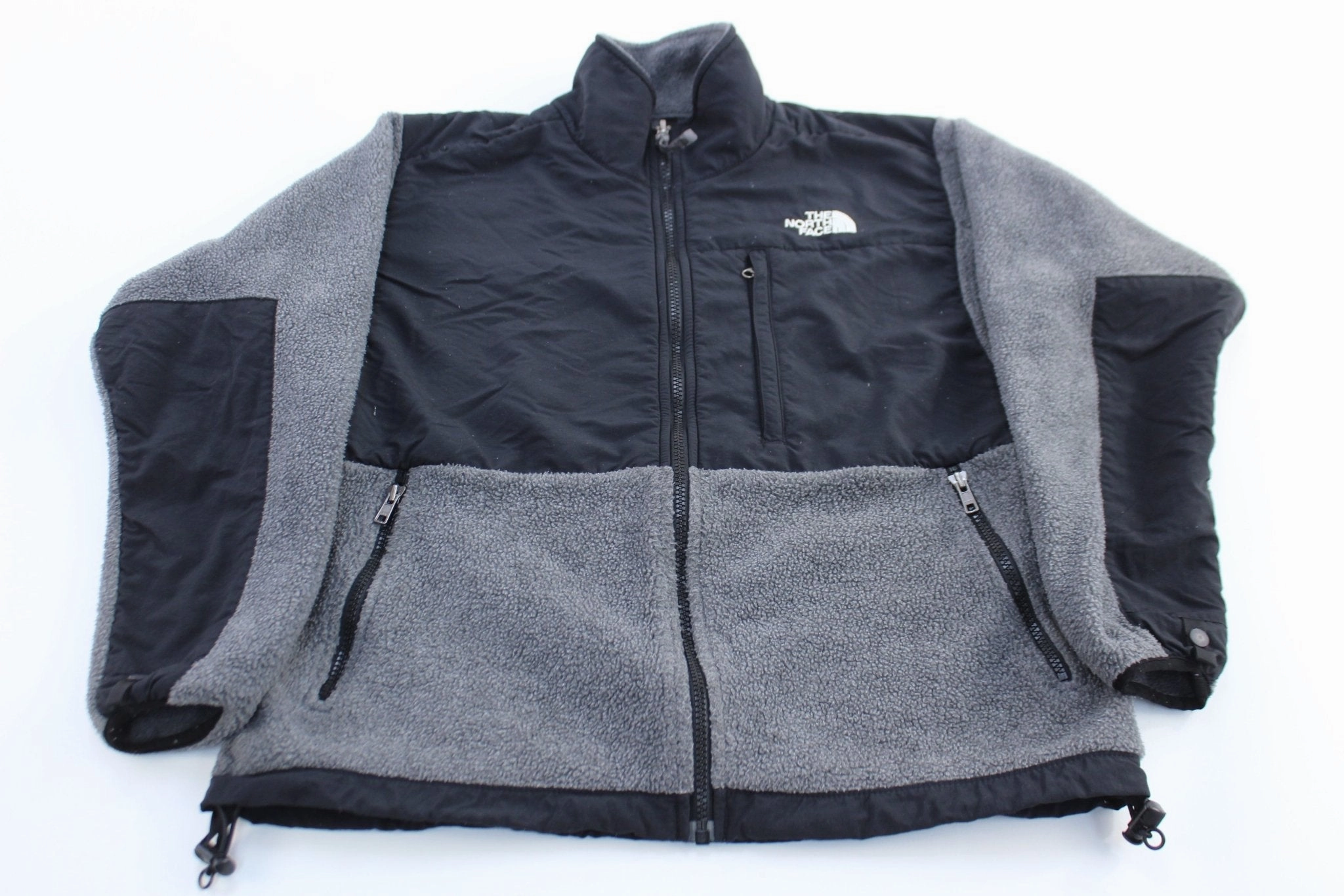 Women's The North Face Grey & Black Denali Jacket Rain Friendly