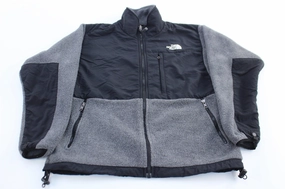 Women's The North Face Grey & Black Denali Jacket Rain Friendly