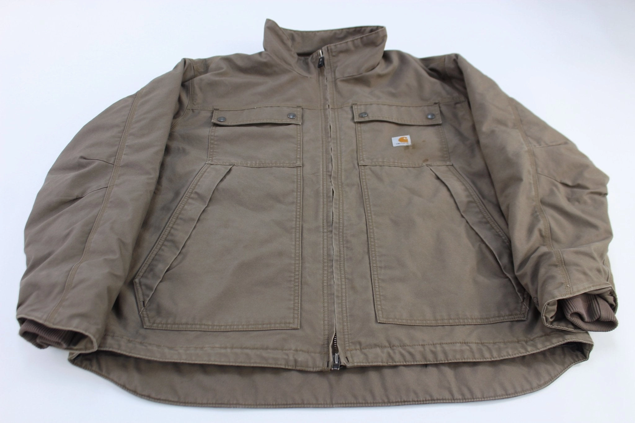 Short-sleeved Carhartt Logo Patch Duck Duck Jefferson Traditional Jacket