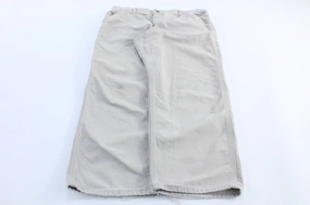 Flexibility Fit RuggedDurability Carhartt Logo Patch Light Khaki Carpenter Pants