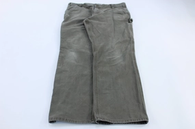 Daily Motion Carhartt Logo Patch Green Relaxed Fit Pants