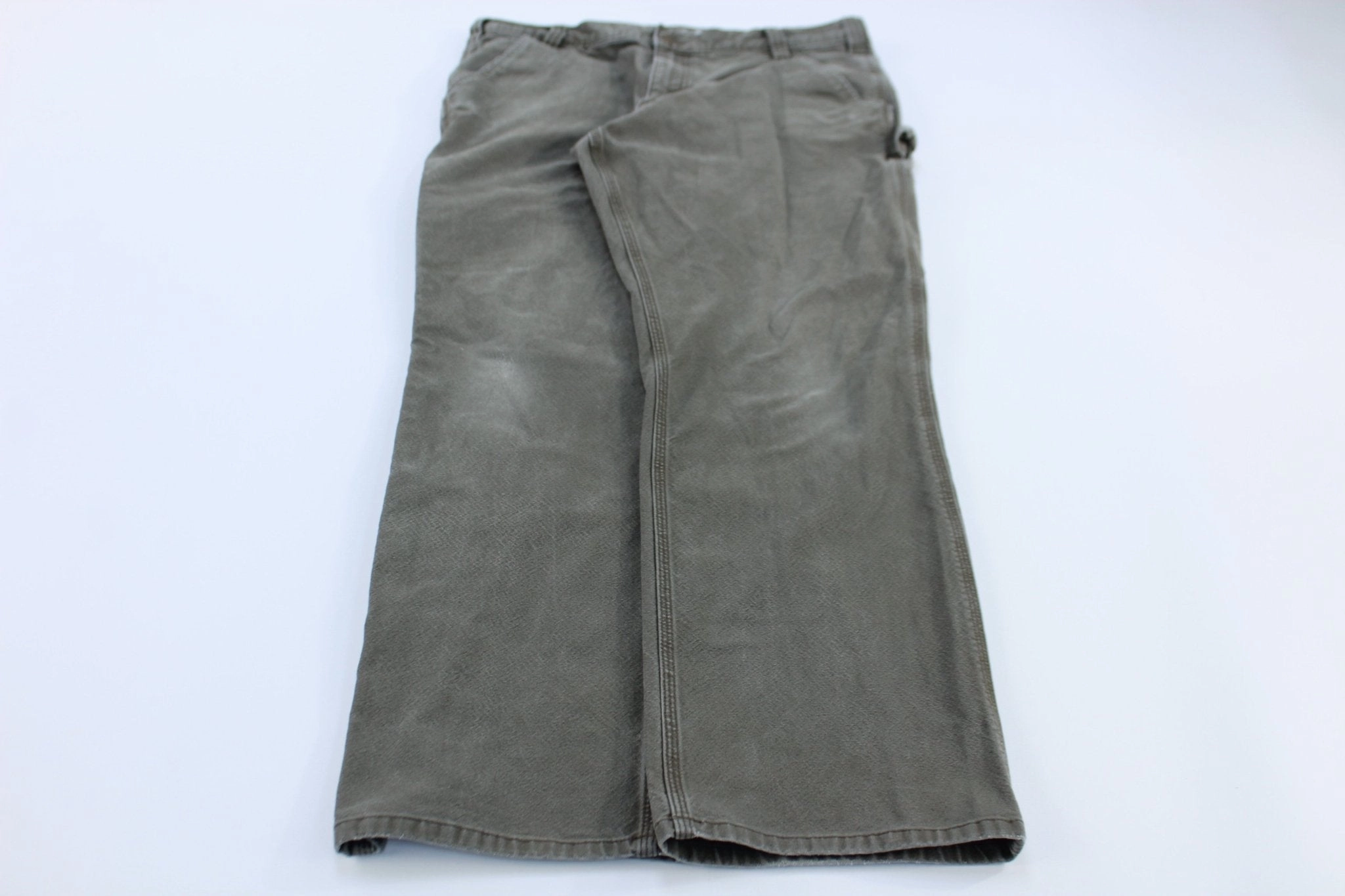 Daily Motion Carhartt Logo Patch Green Relaxed Fit Pants