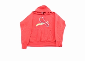Y2K St. Louis Cardinals Red Pullover Hoodie Crisp Air Weekend Wear