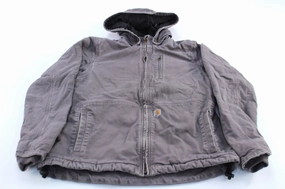 Women's Carhartt Logo Patch Grey Full Swing Caldwell Jacket Late Season Broadcast