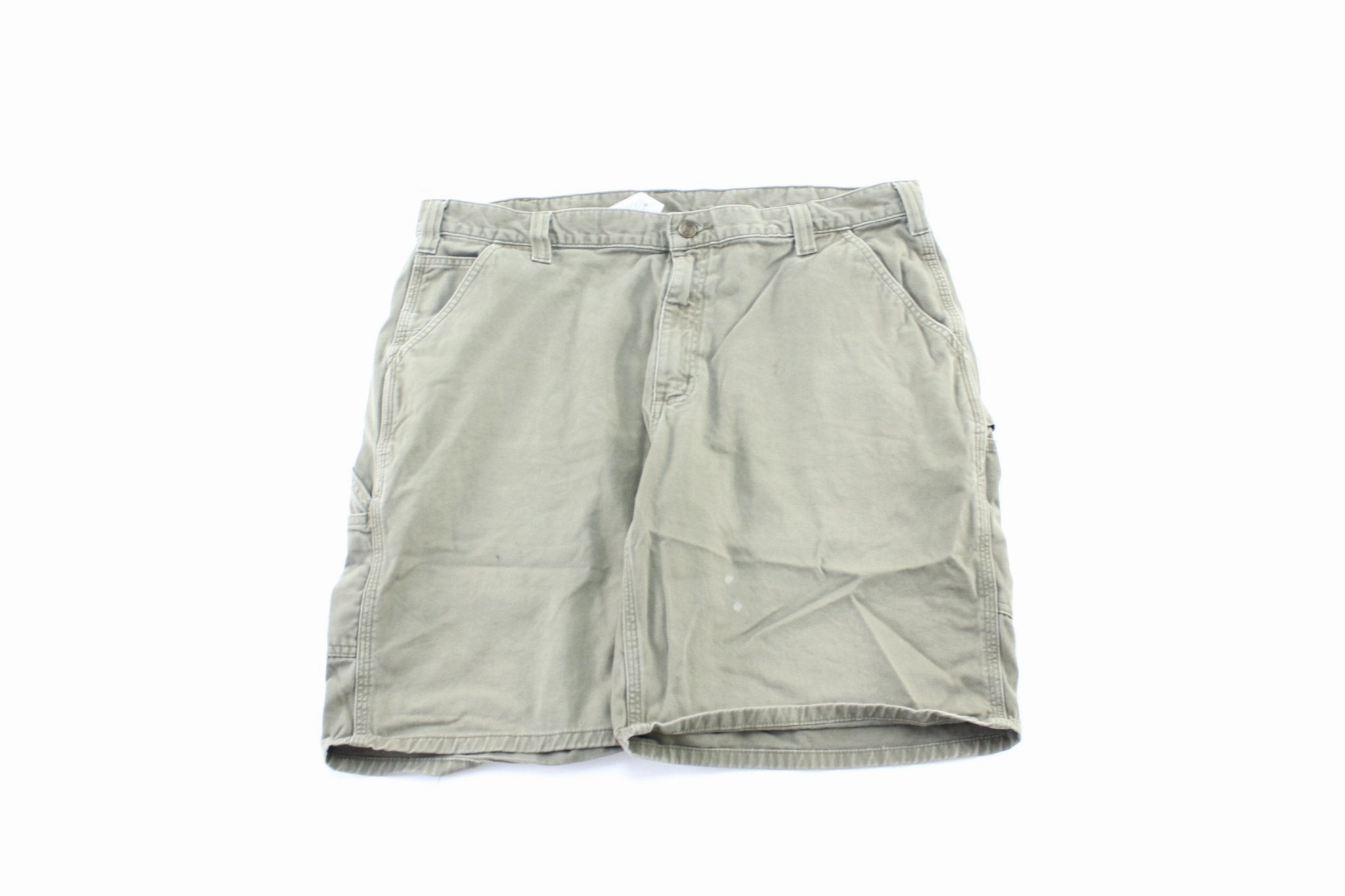 Carhartt Logo Patch Green Carpenter Shorts SecureCargoPockets
