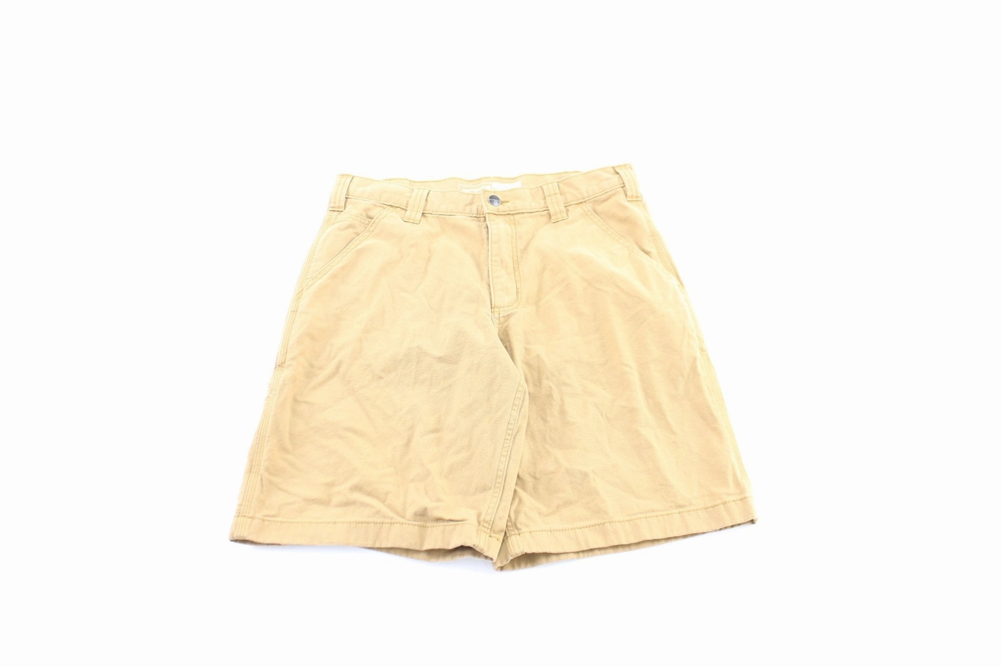 Flat Seams Versatile Layer Carhartt Logo Patch Tan Shorts