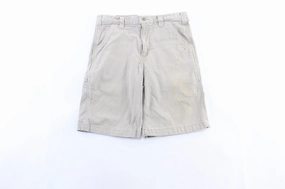 Carhartt Logo Patch Off White Shorts Sporty Look Body Sculpting