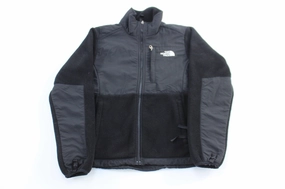 Women's The North Face Black Denali Fleece Jacket Sleek Jacket Dirt Repellent Surface